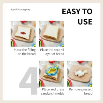 Sliafwh Sandwich Cutter - Fun Shapes for Kids' Lunches!