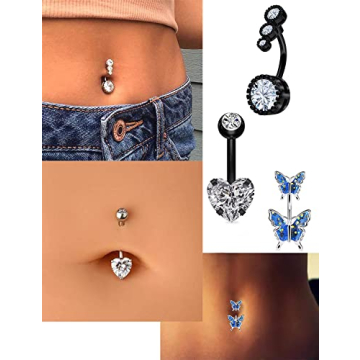 Stylish Vsnnsns 14G Belly Button Rings for Everyday Use