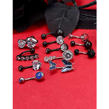 Stylish Vsnnsns 14G Belly Button Rings for Everyday Use