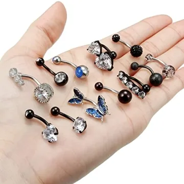 Stylish Vsnnsns 14G Belly Button Rings for Everyday Use