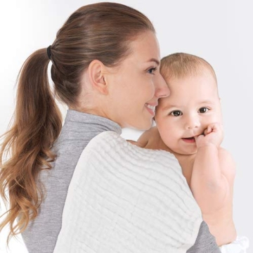 AllSett Health Muslin Burp Cloths 10 Pack 20" x 10"