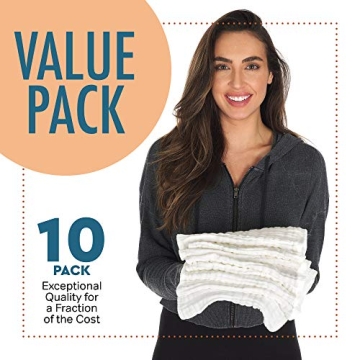 AllSett Health Muslin Burp Cloths 10 Pack 20" x 10"