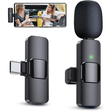 Wireless Lavalier Microphone for Clear Sound Recording