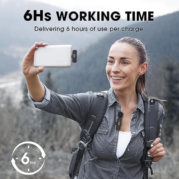 Wireless Lavalier Microphone for Clear Sound Recording