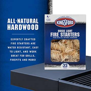 Kingsford Quick Light Fire Starters for Easy Grilling