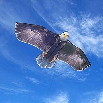 JEKOSEN Bald Eagle Huge Kite - Thrilling Outdoor Fun for Families