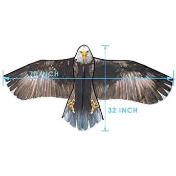 JEKOSEN Huge Bald Eagle Kite for All Ages