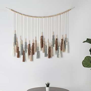 SOONOW Large Boho Tassel Wall Hanging for Nursery Decor