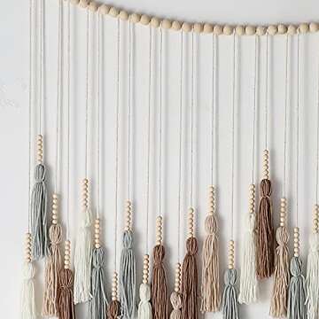 SOONOW Large Boho Tassel Wall Hanging for Nursery Decor