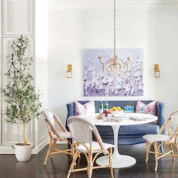 Feelead Faux Olive Tree 6ft | Olive Trees Artificial Indoor with Realistic Leaves and Fruits | 6 Feet Fake Olive Tree with Unique Artistic Styling for Home Office Decor