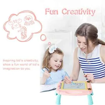 Matesy Magnetic Drawing Board for Kids Age 1-3