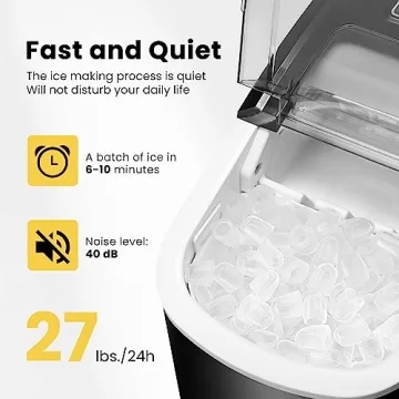 VIVOHOME Portable Ice Maker with Self-Cleaning Function