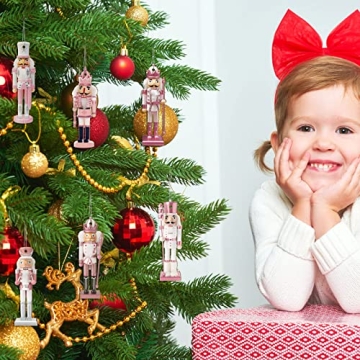 48 Nutcracker Christmas Ornaments - Festive Wooden Decorations