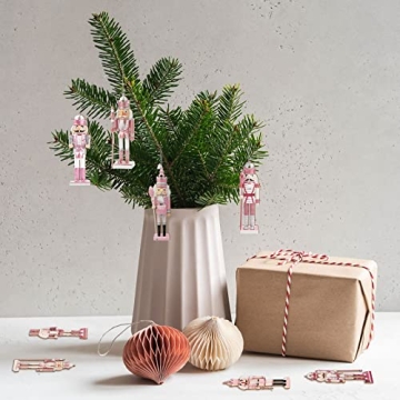 48 Nutcracker Christmas Ornaments - Festive Wooden Decorations