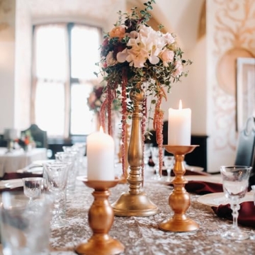 12 Ivory Pillar Candles - Smokeless & Dripless for Events