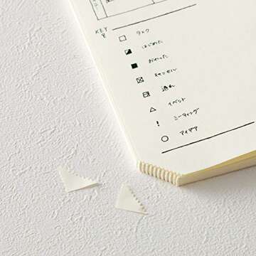 DESIGNPHIL Midori 15264006 Notebook, MD Notebook, Journal A5, 1 Page Per Day, Dot Square