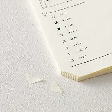 DESIGNPHIL Midori 15264006 Notebook, MD Notebook, Journal A5, 1 Page Per Day, Dot Square