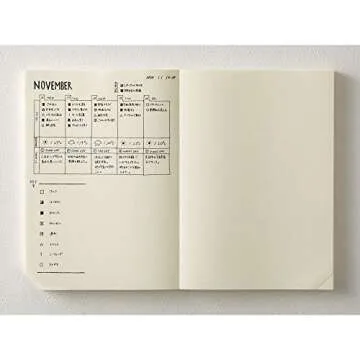 DESIGNPHIL Midori 15264006 Notebook, MD Notebook, Journal A5, 1 Page Per Day, Dot Square