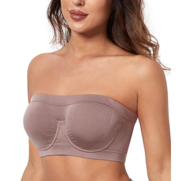 HACI Women's Non-Padded Underwire Strapless Bra