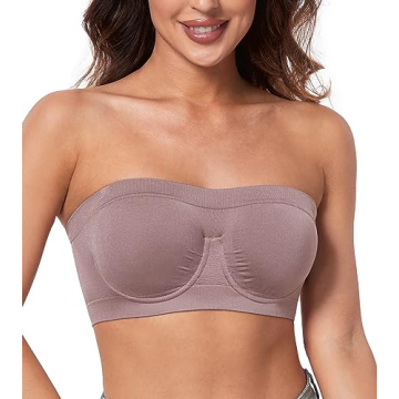 HACI Women's Non-Padded Underwire Strapless Bra