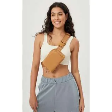 Versatile ODODOS Mini Belt Bag with Adjustable Strap