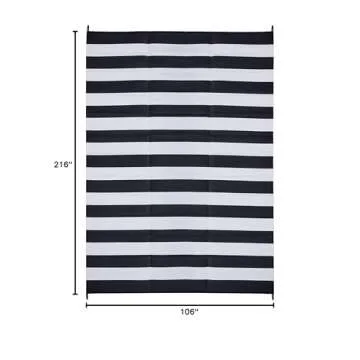 FH Home Outdoor Camping Rug - Waterproof, Fade Resistant, Reversible - Premium Recycled Plastic - St...