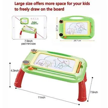 Kids Toys for 3 4 5 6 7 Years Old Boys, Toddler Magnetic Drawing Doodle Board Writing Painting for Age 3 4 5 6 Boys Birthday Gift Green