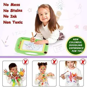 Kids Toys for 3 4 5 6 7 Years Old Boys, Toddler Magnetic Drawing Doodle Board Writing Painting for Age 3 4 5 6 Boys Birthday Gift Green
