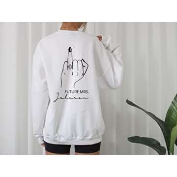 Future Mrs Sweatshirt - Fiancee - Newly Engaged - Engagement Gift - New Mrs - Custom Mrs Sweatshirt ...