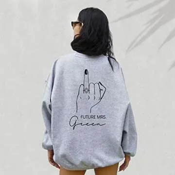 Personalized Future Mrs. Sweatshirt for Engaged Women