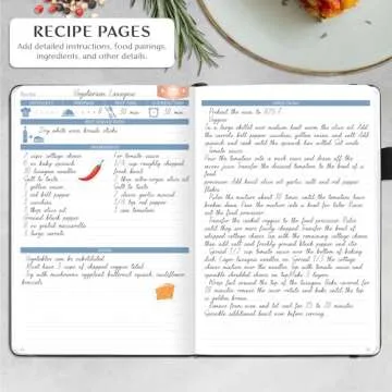 Legend Recipe Book – Blank Family Cookbook to Write In Your Own Recipes – Empty Cooking Journal – Personalized Cooking Notebook, Hardcover, A5, 58 Recipes In Total (Black)