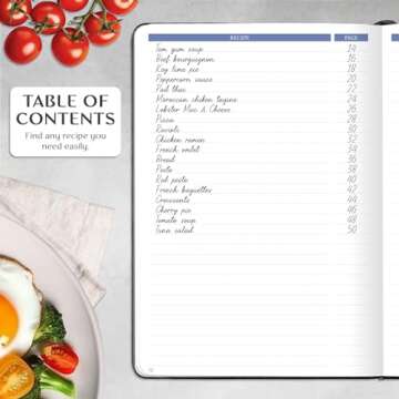 Legend Recipe Book – Blank Family Cookbook to Write In Your Own Recipes – Empty Cooking Journal – Personalized Cooking Notebook, Hardcover, A5, 58 Recipes In Total (Black)