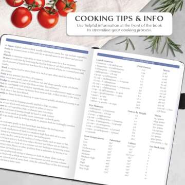 Legend Recipe Book – Blank Family Cookbook to Write In Your Own Recipes – Empty Cooking Journal – Personalized Cooking Notebook, Hardcover, A5, 58 Recipes In Total (Black)