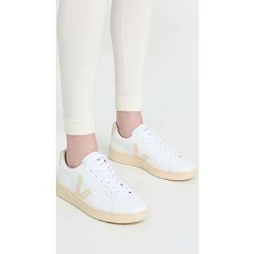 Veja Women's Urca Sneakers, White/Butter, 7 Medium US