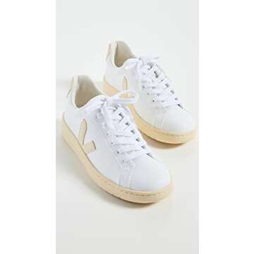 Veja Women's Urca Sneakers, White/Butter, 7 Medium US