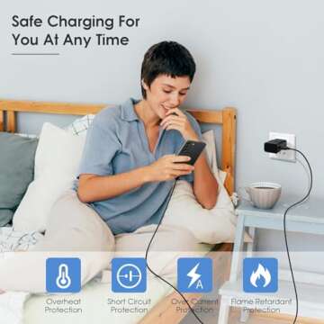 Samsung Adaptive Fast Charging Adapter Quick Charge Charging Block Wall Charger Plug for Samsung Galaxy S25/S25 Ultra/S24/S24 Ultra/S23/S23 Ultra/S22/S21/S20/S10/S9/S8/S7/S6(4-Pack)