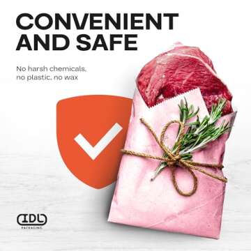 Pink Butcher Paper Roll for Meat & Fish - 100% Food Grade