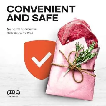 Pink Butcher Paper Roll for Meat & Fish - 100% Food Grade