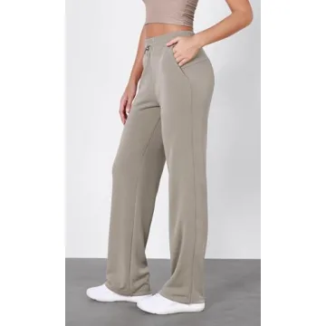 Comfortable Wide Leg Pants with Adjustable Waist and Pockets
