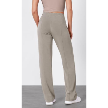 Comfortable Wide Leg Pants with Adjustable Waist and Pockets