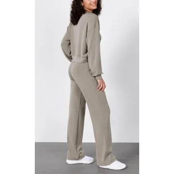 Comfortable Wide Leg Pants with Adjustable Waist and Pockets