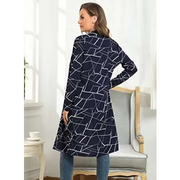 I2CRAZY Lightweight Open Front Kimono Cardigans for Women