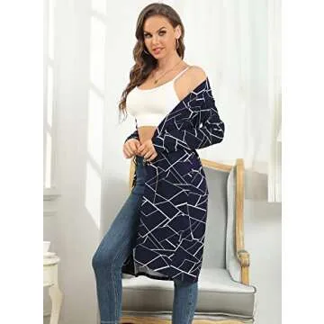 I2CRAZY Lightweight Open Front Kimono Cardigans for Women