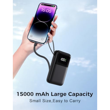 15000mAh Portable Charger with Fast Charging Features