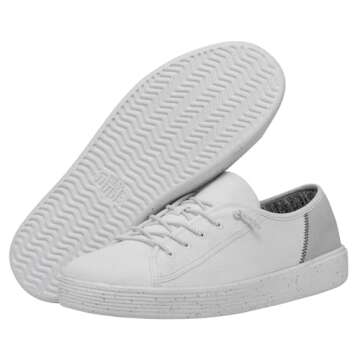 Hey Dude Men's Cody Sport Mesh White Size 9 | Men's Sneakers | Men's Slip On Shoes | Comfortable & Light-Weight