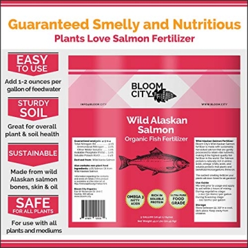 Organic Wild Salmon Emulsion Fertilizer by Bloom City Quart
