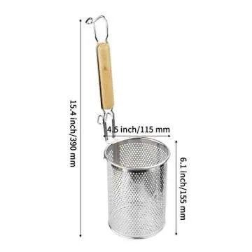 Ultimate Stainless Steel Noodle Strainer with Handle