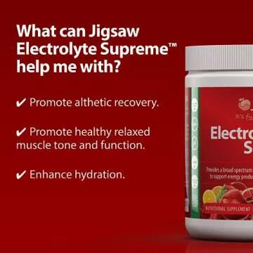 Jigsaw Health - Electrolyte Supreme - Broad Spectrum of Electrolytes + Trace Minerals - 60 Servings (60 Servings Jar, Fruit Punch)