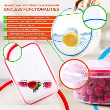 RFAQK 28 Pcs Food Storage Containers with Lids