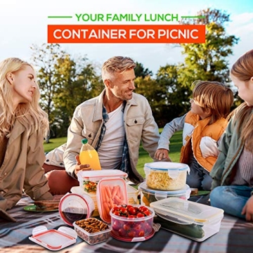 RFAQK 28 Pcs Food Storage Containers with Lids